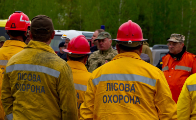 У Чорнобилі відбулися масштабні навчання з гасіння пожеж (ФОТО)
